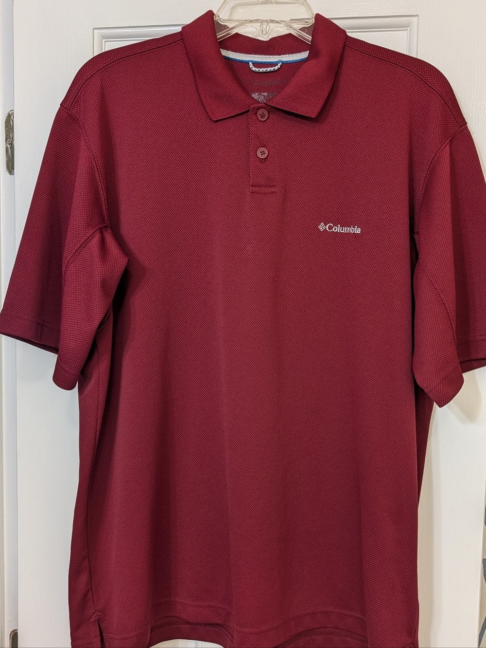 Columbia Men’s Crimson Short Sleeve Polo L